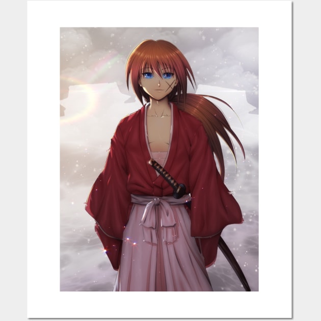 Kenshin Himura Rurouni Kenshin Wall Art by DeyvidEndo182